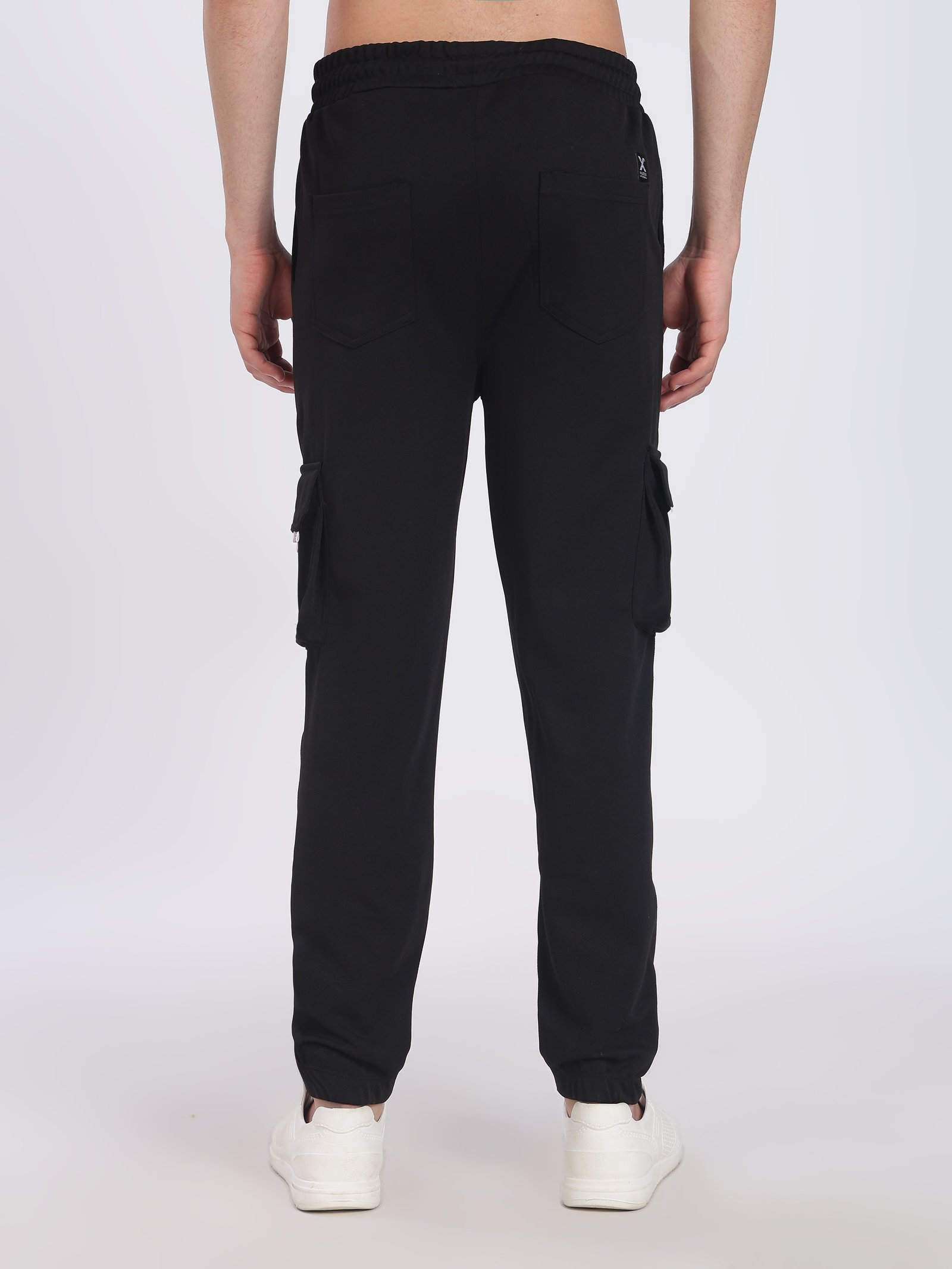 Lycra 6 Pocket Cargo Pant With cuff (Black)